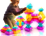 BUILDING/Stacking BRICKS -STEM TOY for space imagination and changing shapes