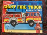Giant Fire Truck floor puzzle