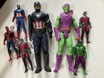 Box of Action Figures