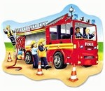 BIG FIRE ENGINE SHAPED FLOOR PUZZLE