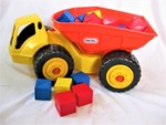 TIP TRUCK WITH BLOCKS