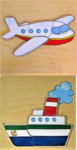 BOAT & AEROPLANE PUZZLE SET