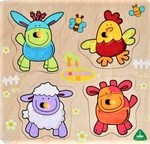 BLOSSOM FARM TOUCH & FEEL INSET PUZZLE
