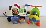 'LIL MOVERS MUSICAL AEROPLANE & SPIN N FLY HELICOPTER
