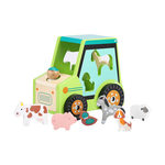 FARM SHAPE SORTER VEHICLE - Wooden