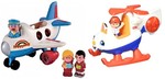 FLY & GO AEROPLANE & LITTLE PEOPLE HELICOPTER