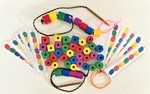 THREADING BEADS with Pattern Cards