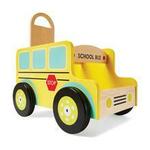 SCHOOL BUS WALKER WITH BLOCKS - Wooden