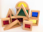 SEE THROUGH COLOURED BLOCKS - Wooden