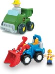 PUSH DOWN 'N' GO DUMP TRUCK & DIGGER - small