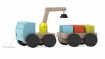 CRANE WITH SHAPE SORTING BLOCKS - Wooden