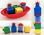 BOAT WITH STACKING BLOCKS