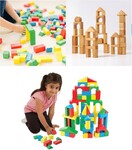 BOX OF BLOCKS - Wooden