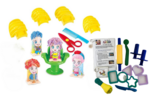 PLAYDOUGH SET - HAIRDRESSER + Extras