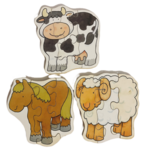 COW, SHEEP & HORSE PUZZLE SET
