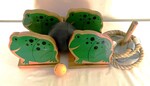KNOCK DOWN FROGS + QUOITS