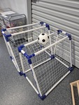 Soccer ball and goals