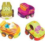 4 Pull-Back Toy Vehicles