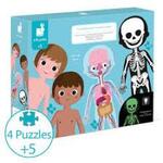 Janod Body Puzzle set of 4