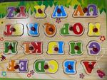 Wooden Alphabet Peg Puzzle