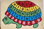 Alphabet & Number Turtle Puzzle