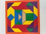 LB58: Designer Three  Wooden Shapes Puzzles