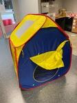Tent/Cubby House - blue, red and yellow
