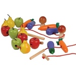 Wooden Threading Fruit and Vegetables