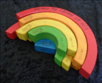Rainbow stacking blocks set