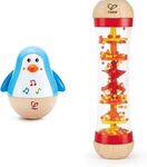 Penguin Musical Wobbler and Beaded Raindrop Toy