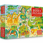 PC075: Usborne Book & Jigsaw: At the Zoo