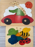 Sports Car & Snail and Friends Puzzle Set