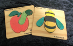 Bee & Apple Puzzle Set