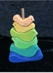 Wooden Stacking Doves