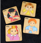 Hands Face Teeth & Hair Puzzle Set