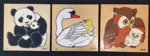 Pandas, Swans and Owl Puzzle Set 