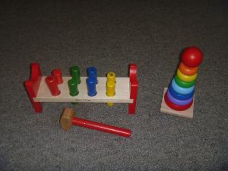 195: Rainbow Stacker and Pound A Peg