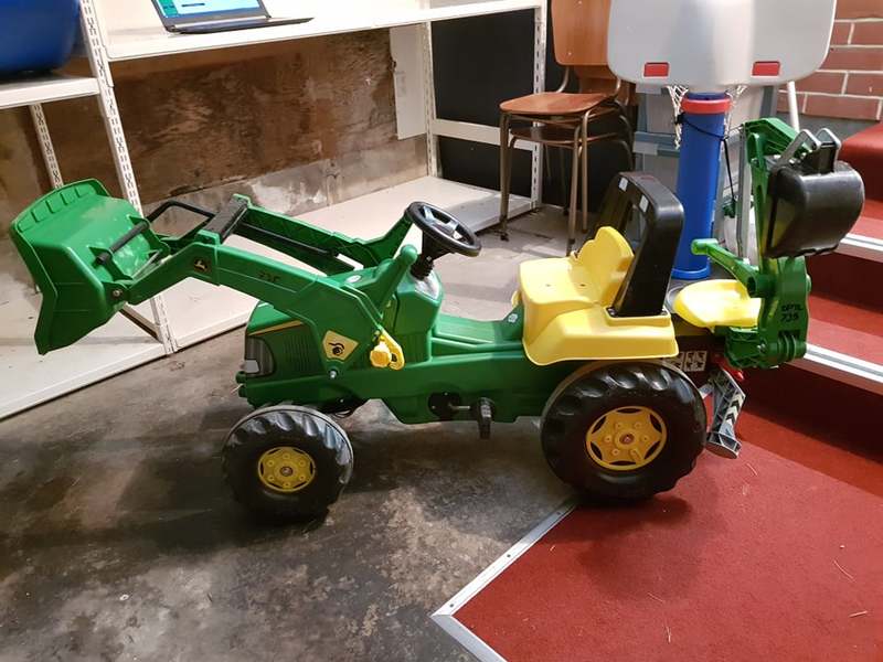 735: Tractor with Back Hoe