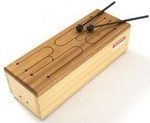 D2.045.2: SLIT WOODEN DRUM WITH 1 SOFT MALLET