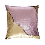 PINK & GOLD SEQUIN CUSHION
