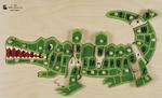 Alphabet Crocodile Knob Puzzle