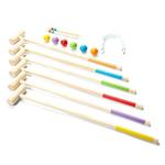 WOODEN CROQUET SET