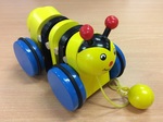 PULL ALONG WOODEN BEE