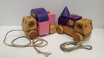 PULL ALONG WOODEN TOW TRUCKS
