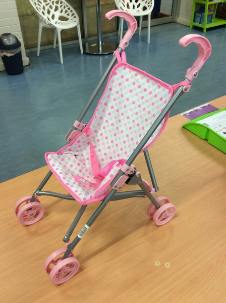 E2.429.5: Pink Doll Pram