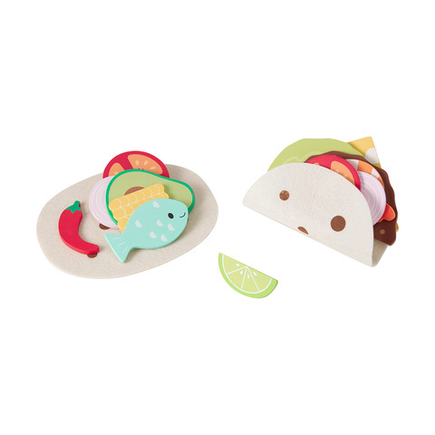 E2.095.3: Wooden Soft Taco Set