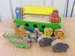 WOODEN NOAHS ARK PLAY SET