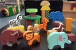 Wooden Magnetic Jungle Block Set