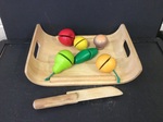 WOODEN FRUIT AND VEGETABLE PLAY SET