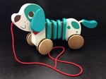 Wooden Pull Along Dog